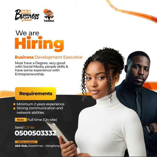 WE’RE HIRING! Business Development Executive AEA Business School & TAENet